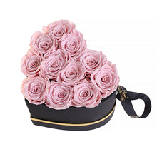 (D) Luxury Long Lasting Roses in a Box, Preserved Flowers Grand Heart (Blush)
