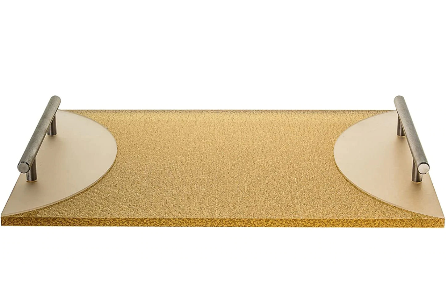 (D) Judaica Challah Board Lucite with Handle 15.75x12 inch