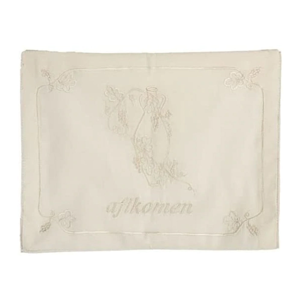 (D) Judaica Matzah Afikomen Cotton Bag For Passover 11.5'' (Beige)